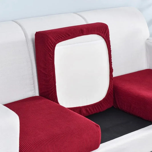 HousseEase™ Rouge : La Solution Parfaite pour Protéger et Embellir vos Coussins de Canapé