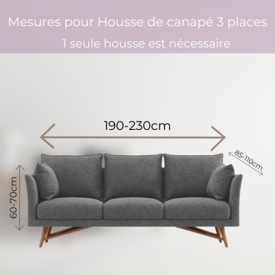 Housse de canapé d'angle : LoungeProtec™ - Blanc&Vert - Housse de canapé