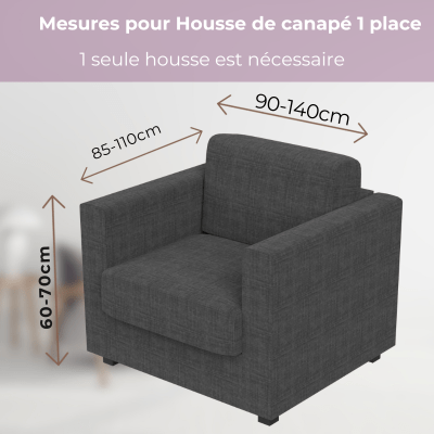 Housse de canapé d'angle : LoungeProtec™ - Blanc&Vert - Housse de canapé