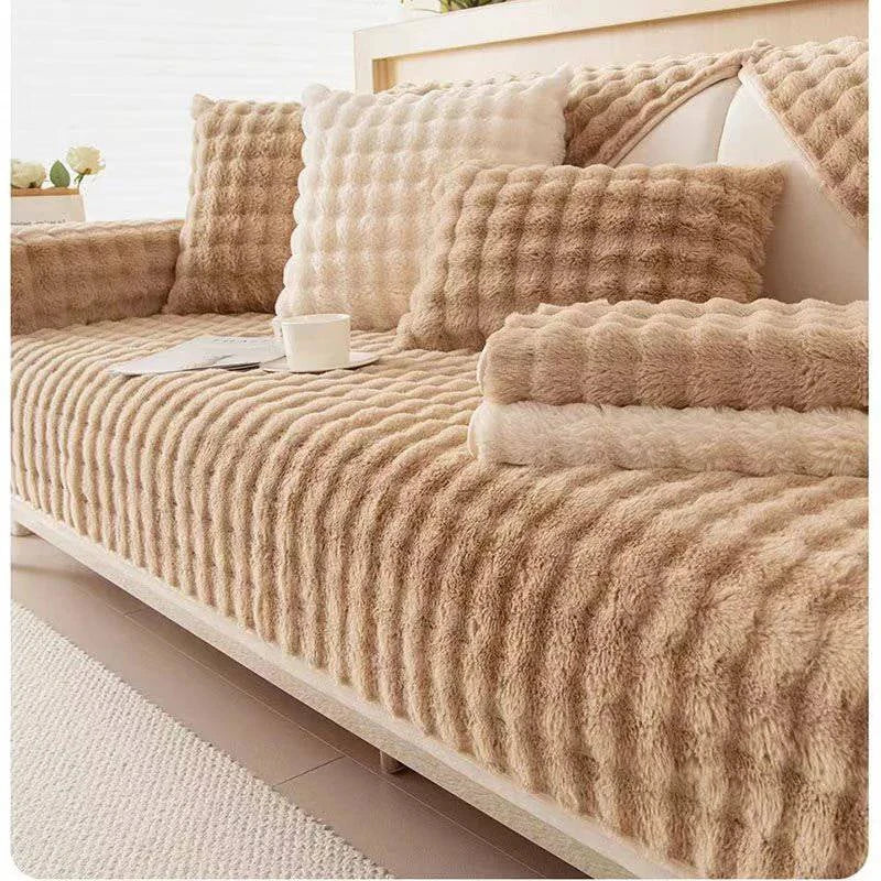 Housse de Canapé HousseLapinou™ Kaki - Protection et Élégance pour Votre Salon - Housse de canapé