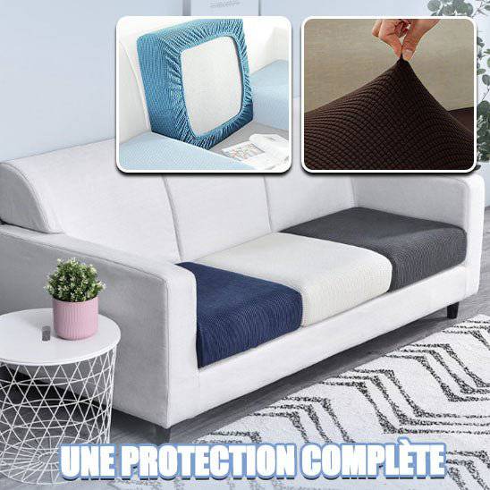 HousseEase™ Bleu Fleuve : La Solution Parfaite pour Protéger et Embellir vos Coussins de Canapé - Housse de canapé