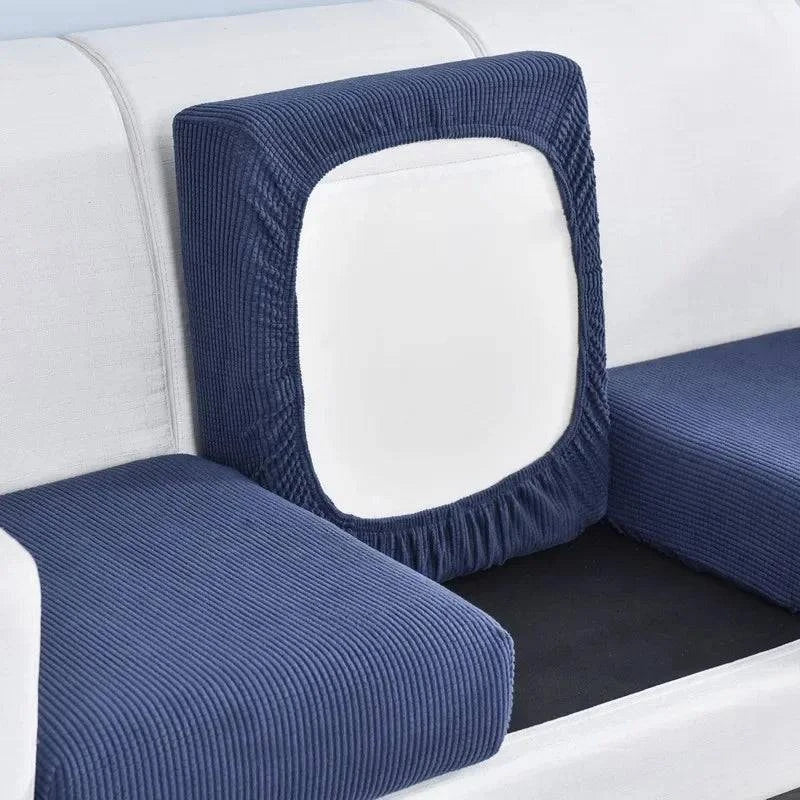 HousseEase™Bleu foncé : La Solution Parfaite pour Protéger et Embellir vos Coussins de Canapé - Housse de canapé